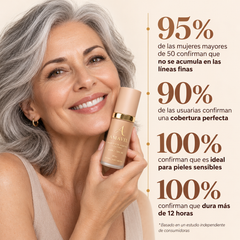 Base que se Adapta a tu Tono 4 en 1 con SPF 50 Amavil