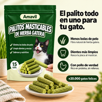 El palito todo en uno para tu gato: menos bolas de pelo, dientes más limpios y pollo de verdad